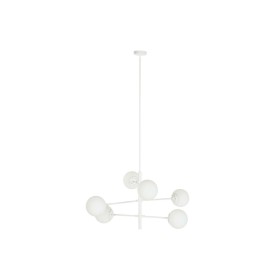 Candeeiro de teto DKD Home Decor 96 x 73 x 50 cm Cristal Metal Branco 50 W de DKD Home Decor, Iluminação de teto interior - R...