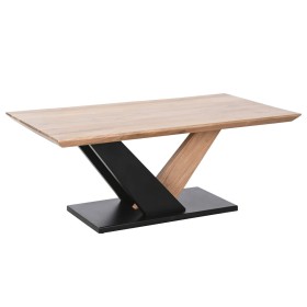 Console Black Natural Iron MDF Wood 122,5 x 22,5 x 75 cm | Tienda24 - Global Online Shop Tienda24.eu