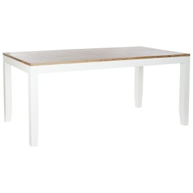 Table de Salle à Manger DKD Home Decor Blanc Marron Bois d'acacia Bois de manguier 200 x 100 x 80 cm de DKD Home Decor, Table...