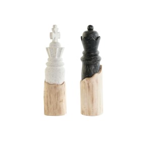 Decorative Figure DKD Home Decor White Brown Black Chess Pieces Loft 12 x 12 x 48 cm (2 Units) by DKD Home Decor, Ornaments -...