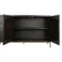 Aparador DKD Home Decor Negro Dorado Marrón oscuro 160 x 40 x 90 cm de DKD Home Decor, Armarios y aparadores - Ref: S3052668,...