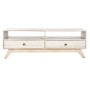 Mobile TV DKD Home Decor Bianco Naturale Legno di mango 130 x 40 x 45 cm di DKD Home Decor, Tavoli e porta TV - Rif: S3052690...