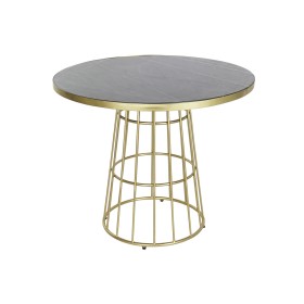 Dining Table DKD Home Decor 90 x 90 x 75,5 cm Black Golden Marble Iron by DKD Home Decor, Dining Tables - Ref: S3052700, Pric...