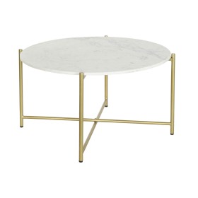 Table Basse DKD Home Decor 81 x 81 x 44 cm Marbre Fer de DKD Home Decor, Tables - Réf : S3052709, Prix : 169,02 €, Remise : %