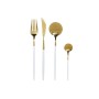 Besteck DKD Home Decor Weiß Gold Edelstahl 4,5 x 2,5 x 20,5 cm 24 Stücke von DKD Home Decor, Besteck-Sets - Ref: S3052749, Pr...