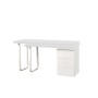 Desk DKD Home Decor 150 x 120 x 75 cm Natural Metal White MDF Wood by DKD Home Decor, Computer desks and tables - Ref: S30527...