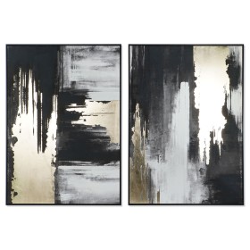 Cuadro DKD Home Decor Abstracto Moderno 100 x 4 x 140 cm (2 Unidades) de DKD Home Decor, Impresiones sobre lienzo - Ref: S305...