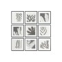 Cadre DKD Home Decor 40 x 4 x 40 cm Feuille d'une plante Urbaine (9 Unités) | Tienda24 - Global Online Shop Tienda24.eu