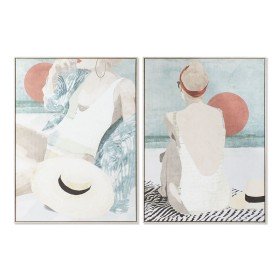 Cadre DKD Home Decor Femme 80 x 3 x 80 cm Moderne (2 Unités) | Tienda24 - Global Online Shop Tienda24.eu