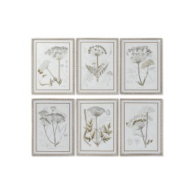 Painting DKD Home Decor Modern Botanical plants 45 x 2,5 x 60 cm (6 Units) by DKD Home Decor, Prints on Canvas - Ref: S305281...