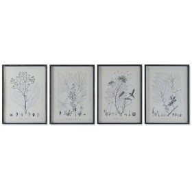 Pintura DKD Home Decor Moderno Plantas botânicas 45 x 2,5 x 60 cm (4 Unidades) de DKD Home Decor, Impressões sobre tela - Ref...