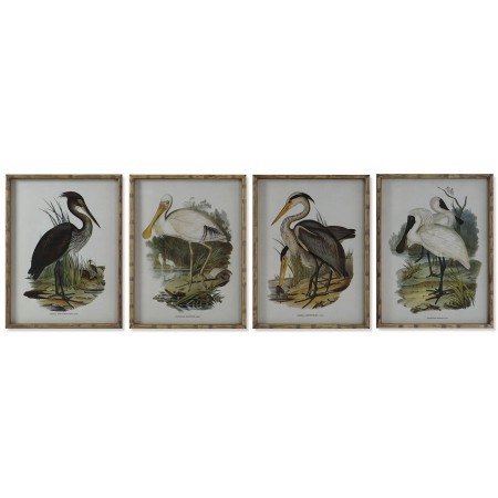 Cadre DKD Home Decor Oiseaux Oriental 45 x 3 x 60 cm (4 Unités) | Tienda24 - Global Online Shop Tienda24.eu