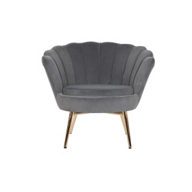 Armchair DKD Home Decor Grey Golden Metal 85 x 85 x 91 cm by DKD Home Decor, Chairs - Ref: S3052842, Price: 191,03 €, Discoun...