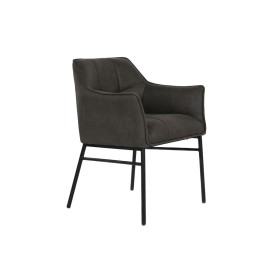 Silla DKD Home Decor Negro Marrón oscuro Gris oscuro 60 x 60 x 84 cm de DKD Home Decor, Sillas - Ref: S3052853, Precio: 161,0...