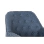 Fauteuil DKD Home Decor Bleu Noir Métal 65 x 73 x 79,5 cm de DKD Home Decor, Chaises - Réf : S3052889, Prix : 198,31 €, Remis...