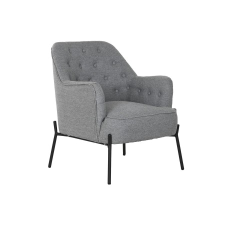 Sillón DKD Home Decor Gris Metal 65 x 73 x 79,5 cm de DKD Home Decor, Sillas - Ref: S3052891, Precio: 196,20 €, Descuento: %