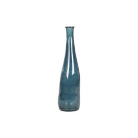 Vase DKD Home Decor 18 x 18 x 80 cm Blue Tempered Glass by DKD Home Decor, Vases - Ref: S3052912, Price: 60,40 €, Discount: %