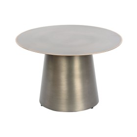 Mesa auxiliar DKD Home Decor Dorado Gris oscuro Metal 60 x 60 x 37 cm de DKD Home Decor, Mesas - Ref: S3052933, Precio: 115,0...