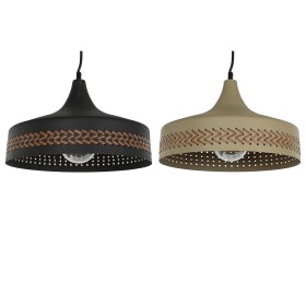 Suspension DKD Home Decor Marron Noir Crème Métal 50 W 35 x 35 x 20 cm (2 Unités) de DKD Home Decor, Plafonniers - Réf : S305...