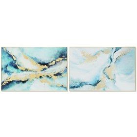 Cadre DKD Home Decor 80 x 2,5 x 120 cm Abstrait Moderne (2 Unités) de DKD Home Decor, Impressions sur toile - Réf : S3052945,...