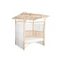 Lit de jardin DKD Home Decor Blanc Naturel 200 x 180 x 200 cm de DKD Home Decor, Bains de soleil - Réf : S3052990, Prix : 1,0...