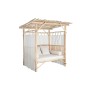 Lit de jardin DKD Home Decor Blanc Naturel 200 x 180 x 200 cm de DKD Home Decor, Bains de soleil - Réf : S3052990, Prix : 1,0...