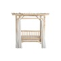 Lit de jardin DKD Home Decor Blanc Naturel 200 x 180 x 200 cm de DKD Home Decor, Bains de soleil - Réf : S3052990, Prix : 1,0...