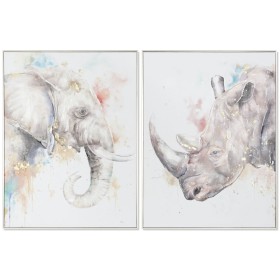 Quadro DKD Home Decor Moderno animali 60 x 3,5 x 80 cm (2 Unità) di DKD Home Decor, Stampe e quadri su tela - Rif: S3053003, ...