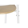 Table set with 4 chairs DKD Home Decor White Natural Metal MDF Wood 121 x 55 x 78 cm by DKD Home Decor, Tables - Ref: S305305...