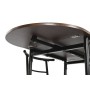 Table set with 4 chairs DKD Home Decor Brown Black Metal MDF Wood 121 x 55 x 78 cm by DKD Home Decor, Tables - Ref: S3053055,...