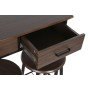 Tisch-Set mit 2 Stühlen DKD Home Decor Braun Schwarz Metall Holz MDF 80 x 50 x 84 cm von DKD Home Decor, Tische - Ref: S30530...