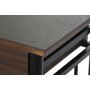 Tisch-Set mit 2 Stühlen DKD Home Decor Braun Schwarz Metall Holz MDF 80 x 50 x 84 cm von DKD Home Decor, Tische - Ref: S30530...