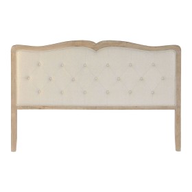 Headboard DKD Home Decor Beige Rubber wood 160 x 10 x 120 cm by DKD Home Decor, Beds, structures and bases - Ref: S3053062, P...