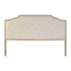 Headboard DKD Home Decor Beige Rubber wood 160 x 10 x 120 cm by DKD Home Decor, Beds, structures and bases - Ref: S3053065, P...