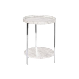 Table d'appoint DKD Home Decor Blanc Argenté Métal Bois MDF 40 x 40 x 53 cm de DKD Home Decor, Tables - Réf : S3053112, Prix ...