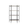 Scaffale DKD Home Decor Nero Dorato Metallo Cristallo 103 x 42 x 180 cm (1) di DKD Home Decor, Unità di mensole - Rif: S30531...