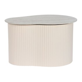 Side table Home ESPRIT White Beige Light brown Metal Ceramic 70 x 46 x 38 cm by Home ESPRIT, Tables - Ref: S3053127, Price: 1...