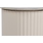 Tavolo aggiuntivo Home ESPRIT Bianco Beige Marrone Chiaro Metallo Ceramica 70 x 46 x 38 cm di Home ESPRIT, Tavoli - Rif: S305...