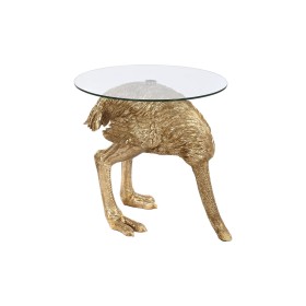 Mesa de apoio Branco Bege Dourado Metal Madrepérola 47 x 62 x 47 cm | Tienda24 - Global Online Shop Tienda24.eu