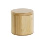 Salière avec couvercle DKD Home Decor Naturel Bambou 8,5 x 8,5 x 8,5 cm de DKD Home Decor, Doseurs d'assaisonnements et d'épi...