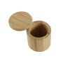 Salière avec couvercle DKD Home Decor Naturel Bambou 8,5 x 8,5 x 8,5 cm de DKD Home Decor, Doseurs d'assaisonnements et d'épi...