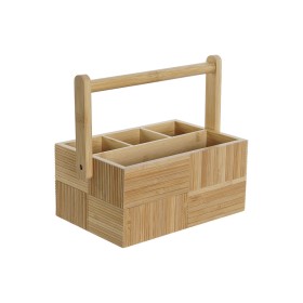 Besteckkasten DKD Home Decor natürlich Bambus 27 x 16,5 x 11,5 cm von DKD Home Decor, Regale und Gestelle - Ref: S3053191, Pr...