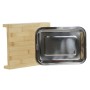 Tábua de corte DKD Home Decor Natural Bambu Aço inoxidável 28 x 21,5 x 4,2 cm de DKD Home Decor, Tábuas de corte - Ref: S3053...