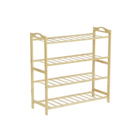 Shoe Rack DKD Home Decor Natural Bamboo 67 x 26 x 68 cm by DKD Home Decor, Shoe organisers - Ref: S3053210, Price: 26,35 €, D...