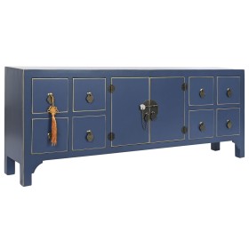 TV-Möbel DKD Home Decor Blau Gold Tanne Holz MDF 130 x 24 x 51 cm von DKD Home Decor, TV-Ständer und -Tische - Ref: S3053290,...