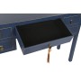 Bureau DKD Home Decor Bleu Doré Métal Pin Bois MDF 110 x 35 x 78 cm de DKD Home Decor, Bureaux et tables d'ordinateurs - Réf ...