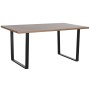 Mesa de Jantar Home ESPRIT Castanho Preto Ferro Madeira MDF 160 x 90 x 75 cm de Home ESPRIT, Jogos de móveis - Ref: S3053298,...