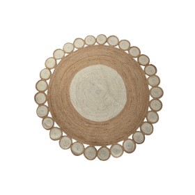 Tapete Home ESPRIT Branco Castanho 200 x 200 x 1 cm de Home ESPRIT, Tapetes infantis - Ref: S3053397, Preço: 92,73 €, Descont...