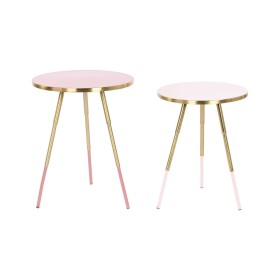 Jeu de 2 tables Home ESPRIT Rose Doré 41 x 41 x 51 cm de Home ESPRIT, Tables - Réf : S3053445, Prix : 75,84 €, Remise : %