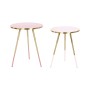 Jeu de 2 tables Home ESPRIT Rose Doré 41 x 41 x 51 cm | Tienda24 - Global Online Shop Tienda24.eu